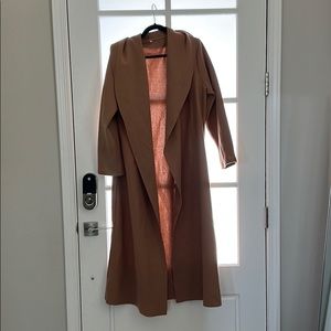 Lightweight felt duster/coat
